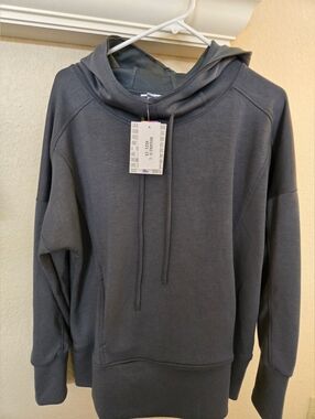 Lularoe Regan Hoodie 2.0, Size L Hooded Sweatshirt Drawstring Pullover